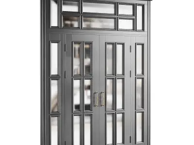 Modern entrance door 19 3D model