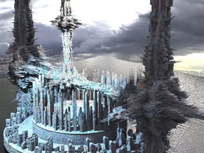 Energy Sacrifice Power Station city Kit bash 3D model