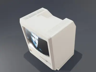 Apple Macintosh 1984 classic computer 3D model