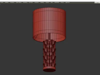 Diaz Table Lamp Set of 2 Low-poly 3D model