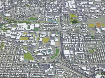 Boulder Low-poly 3D model