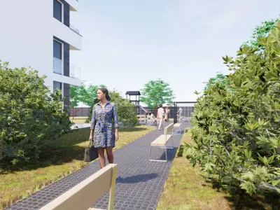Apartment Building 2 3D model
