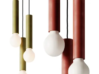 Ila Maxi Trio Pendant Lights by Plato Design 3D model