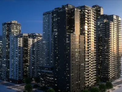 City Block Type B27 3D model