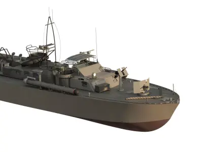 WW2 PATROL BOAT 3D model