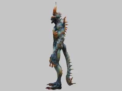 Mystical Humanoid Creature - 3D Model Low-poly 3D model