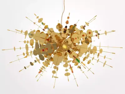 Confetti Chandelier 3D model