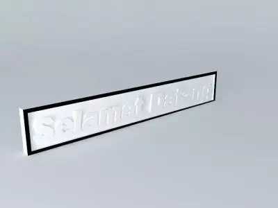 Welcome - Welcome sign Free 3D model
