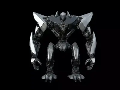 Robots Pack 3 Low-poly 3D model