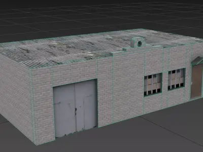 Industrial Building 01 3D model