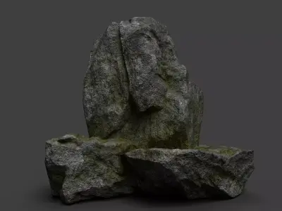 Rock 7-6 Low-poly 3D model purchase