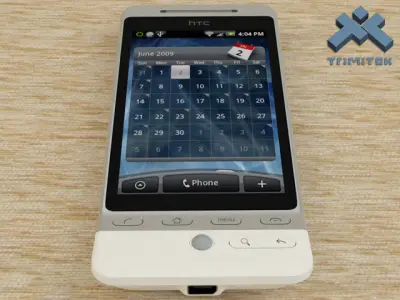 HTC Hero smartphone - 2009 - White 3D model