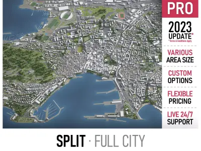 Split  Low-poly 3D model