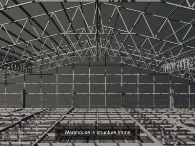 Building in structure 3D Model Pack