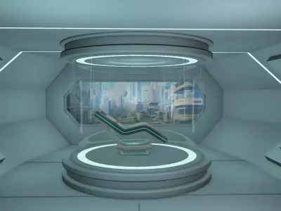 Sci fi Room 3D model 48