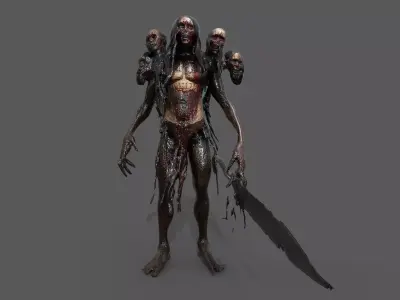 Monsters Pack 5 Low-poly 3D model