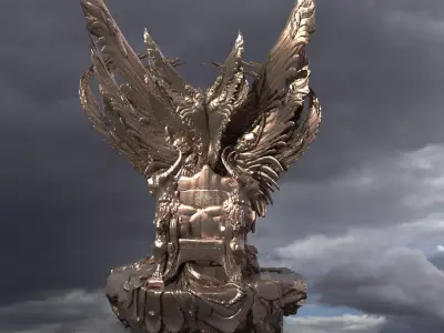 Earth Throne Sculpture 1  3D model