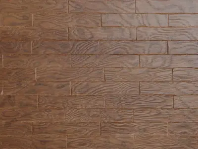 Polished Natural Oak Parquet PBR Texture