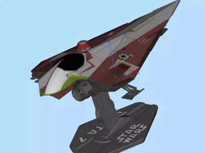 Delta-7 Star Wars  3D print model