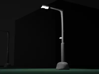 street led Free low-poly 3D model