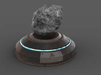 Antigravity Device Low-poly 3D model