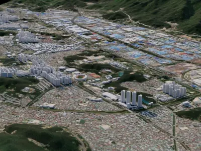 Changwon - South Korea 3D model
