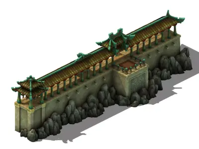 Xiqiao City Palace - Right 3D model
