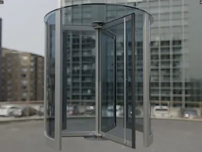 Revolving door Dorma Crane 4000 3D model