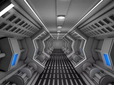 Sci fi Corridor  3D model