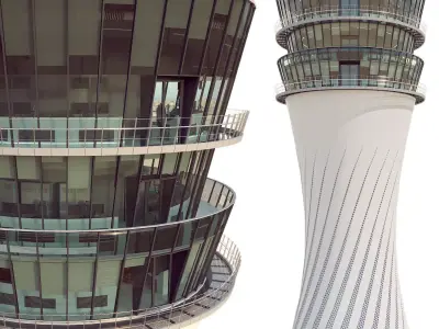 Air traffic control tower  3D model