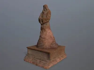 statue lord of rings Low-poly 3D model