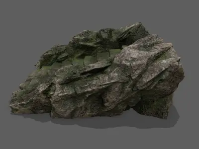 Stairs stone staircase Low-poly 3D model order