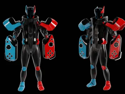 Futuristic Robot - Nintendo Robot 3D model