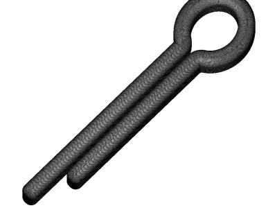 Plastic Cotter Pin Toy 3D model