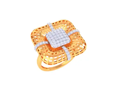  Women Ring MTL 3dm STL OBJ FBX Details 3D print model 15