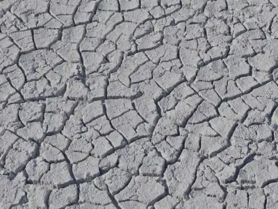 Dried Cracked Mud Ground PBR Texture  Texture