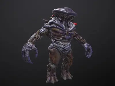 Mushroom Boss Low-poly 3D model