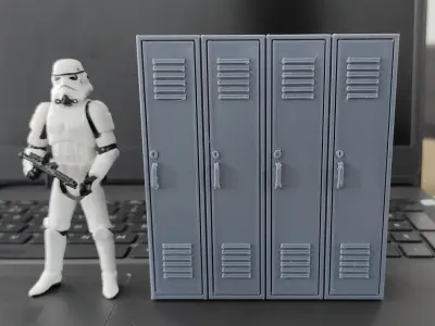CUSTOM LOCKER for Star Wars SCI FI FIGURES DIORAMA 3D print model