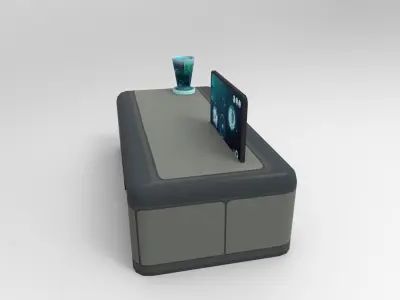 Sci Fi Hologram Table Low-poly 3D model