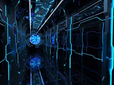 Futuristic Sci-Fi Corridor 3D model