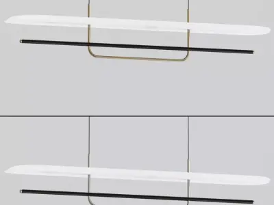 Reflector Linear LED Anodized Aluminum Pendant Light 3D model