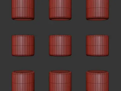 Glass material set 3D model