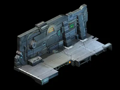 Machinery - Wall 02 3D model
