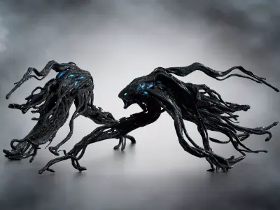 Mimic from Edge of Tomorrow Low-poly 3D model