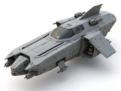 scifi spaceship 3D print model buy