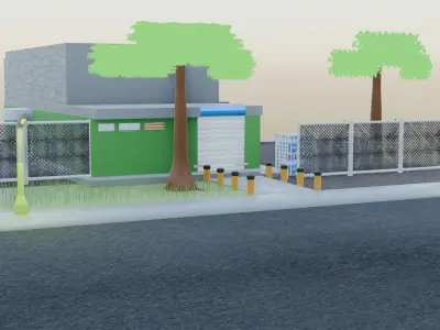 Small shop Colmado 3D model