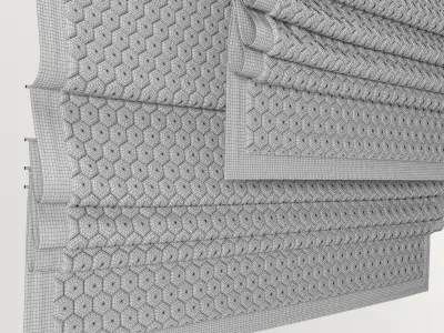 Roman shade h 3D model