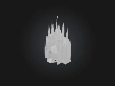 Church Low-poly 3D model 4