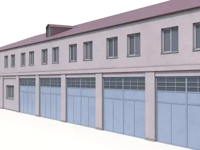 Industrial Building 33 PBR Low-poly 3D model