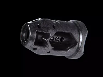 Muzzle brake industrial part  mechanical 3D model